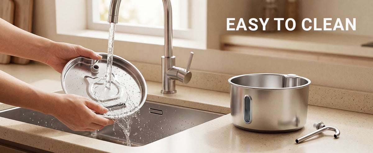 How to Clean a Stainless Steel Pet Water Fountain