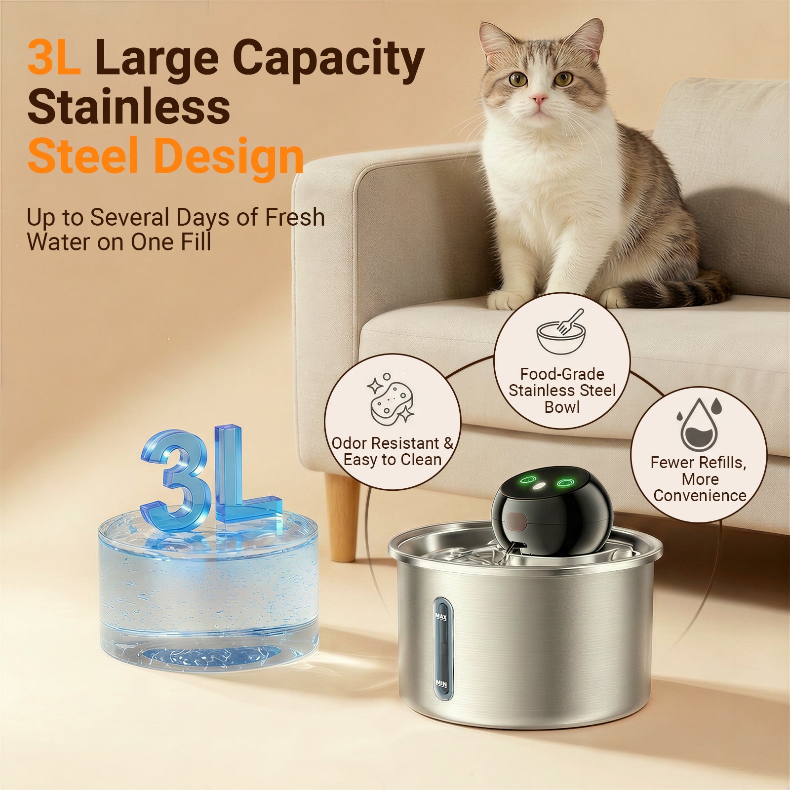 Aqua Go 3L Fountain