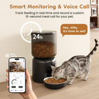 GuluNook Automatic Pet Feeder with Camera – 4L WiFi Cat & Dog Feeder